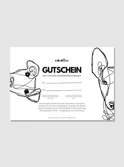 Geschenkgutschein von carativ.