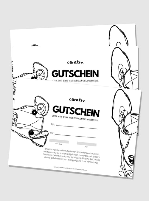 Geschenkgutschein von carativ.